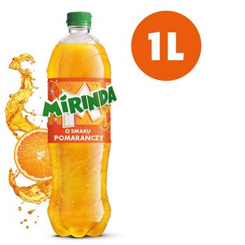 Mirinda Napój gazowany o smaku pomarańczowym 1 l