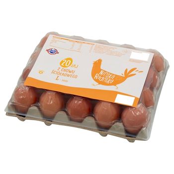 Mizgier Nioska Radoska Jaja z chowu ściółkowego L 20 sztuk