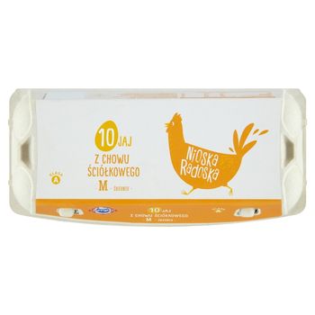 Mizgier Nioska Radoska Jaja z chowu ściółkowego M 10 sztuk