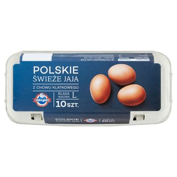 Mizgier Polskie świeże jaja z chowu klatkowego L 10 sztuk