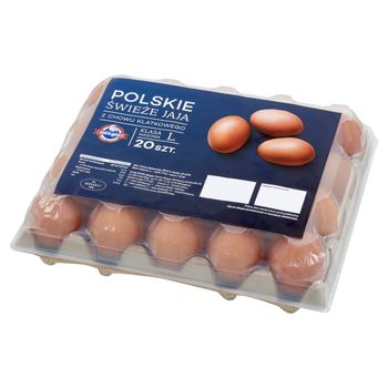 Mizgier Polskie świeże jaja z chowu klatkowego L 20 sztuk
