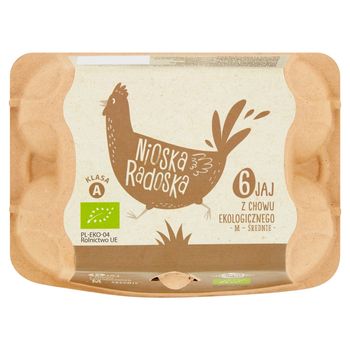 Mizgier Nioska Radoska Jaja z chowu ekologicznego M 6 sztuk