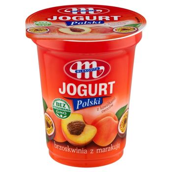 Mlekovita Jogurt Polski brzoskwinia z marakują 350 g