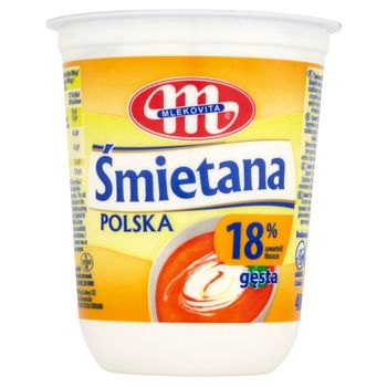 Mlekovita Śmietana Polska gęsta 18% 400 g
