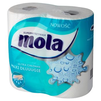 Mola Ultra chłonne Maxi Dłuuugie Ręczniki papierowe 2 rolki
