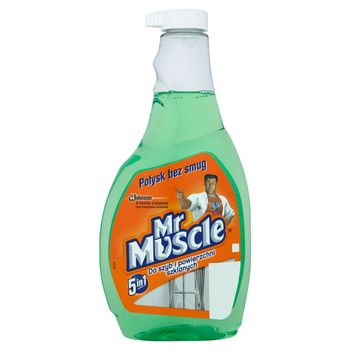 Mr Muscle 5in1 Płyn do szyb i innych powierzchni zielony Zapas 500 ml