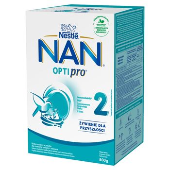 NAN OPTIPRO 2 Mleko następne dla niemowląt powyżej 6. miesiąca 800 g (2 x 400 g)
