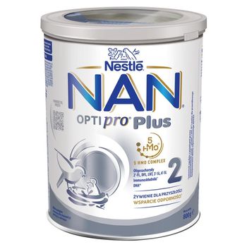 NAN OPTIPRO Plus 2 Mleko następne dla niemowląt powyżej 6. miesiąca 800 g