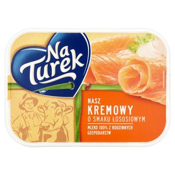 NaTurek Nasz Kremowy o smaku łososiowym Serek twarogowy 125 g