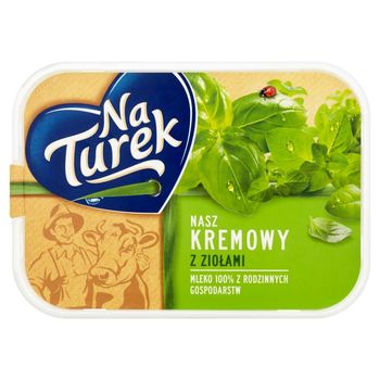 NaTurek Nasz Kremowy z ziołami Serek twarogowy 125 g