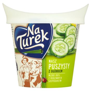 NaTurek Nasz Puszysty z ogórkiem Serek twarogowy 140 g
