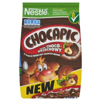 Nestlé Chocapic smak choco-orzechowy Płatki śniadaniowe 450 g