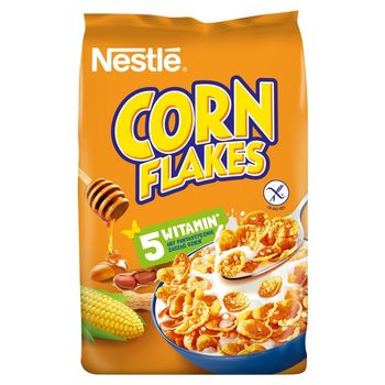 Nestlé Corn Flakes Chrupiące płatki kukurydziane miód i orzeszki 450 g