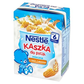 Nestlé Kaszka do picia mleczna 8 zbóż z miodem po 6 miesiącu 200 ml