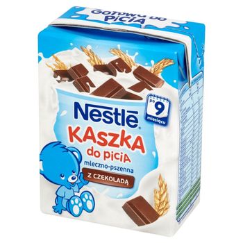 Nestlé Kaszka do picia mleczno-pszenna z czekoladą po 9 miesiącu 200 ml