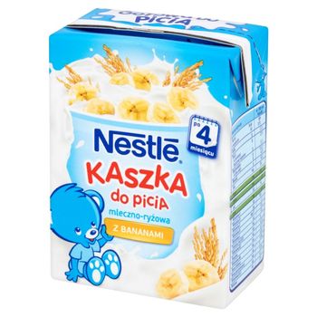 Nestlé Kaszka do picia mleczno-ryżowa z bananami po 4 miesiącu 200 ml