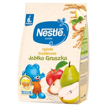 Nestlé Kaszka ryżowa bezmleczna jabłko gruszka dla niemowląt po 6. miesiącu 180 g