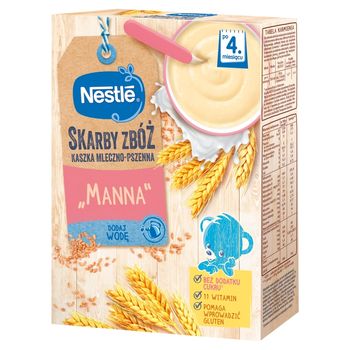 Nestlé Skarby Zbóż Kaszka mleczno-pszenna „manna" po 4. miesiącu 250 g