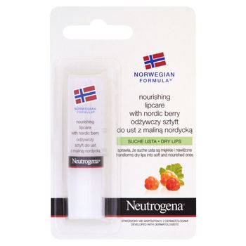 NEUTROGENA Formuła Norweska Odżywczy sztyft do ust z maliną nordycką 4,8 g