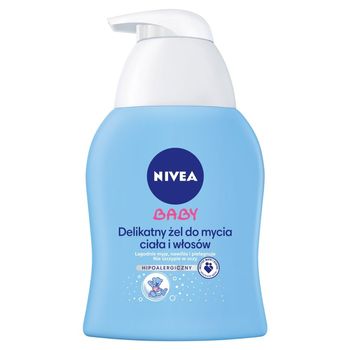 NIVEA Baby Delikatny żel do mycia ciała i włosów hipoalergiczny 250 ml