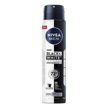 Nivea MEN Black & White Invisible Antyperspirant męski w spray'u 250 ml