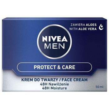 Nivea MEN Protect & Care Nawilżający Krem DO Twarzy DLA Mężczyzn 50 ml
