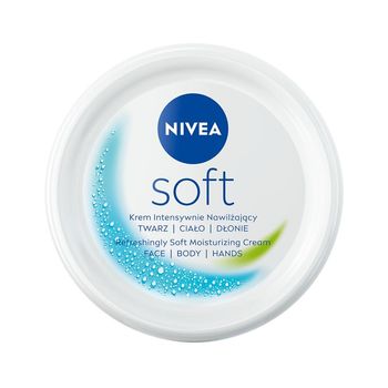 Nivea Soft Krem intensywnie nawilżający do ciała, rąk i twarzy 100 ml
