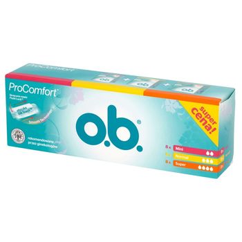 O.B. ProComfort Trio Tampony 3 x 8 sztuk