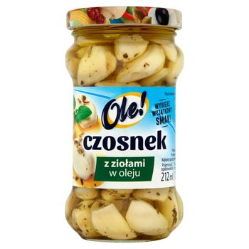 Ole! Czosnek z ziołami w oleju 190 g