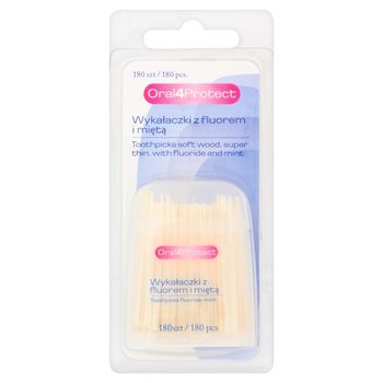 Oral4Protect Wykałaczki z fluorem i miętą 180 sztuk