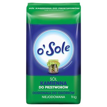o'Sole Sól kamienna do przetworów niejodowana 1 kg
