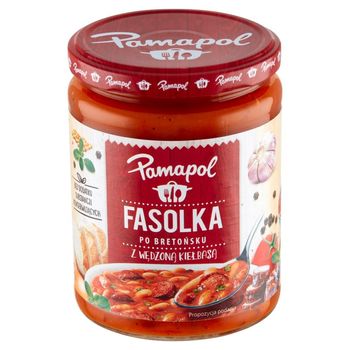 Pamapol Fasolka po bretońsku z wędzoną kiełbasą 500 g
