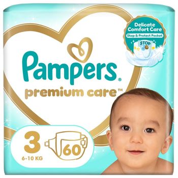 Pampers Premium Care Rozmiar 3, 60 Pieluszek, 6kg-10kg