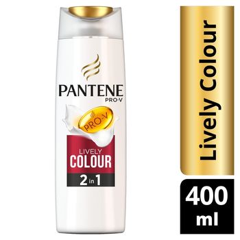 Pantene Pro-V Lśniący Kolor 2 w 1 Szampon z odżywką do włosów farbowanych 400 ml