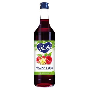 Paola Syrop owocowy o smaku malinowym z lipą 970 ml