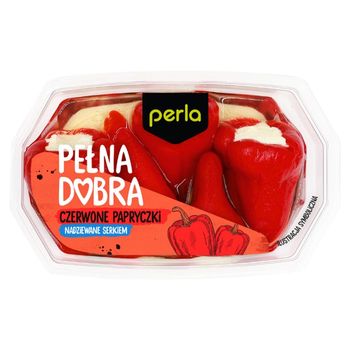 Perla Pełna Dobra Czerwone papryczki nadziewane serkiem 150 g