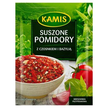 POMIDORY KAMIS 15g SUSZONE Z CZOSN.
