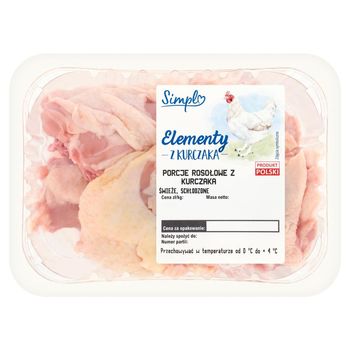 Simpl Porcje rosołowe z kurczaka świeże schłodzone