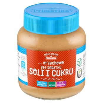 Primavika Pasta orzechowa bez dodatku soli i cukru 350 g