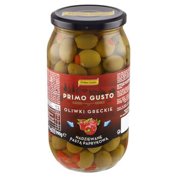 Primo Gusto Oliwki greckie nadziewane pastą paprykową 990 g