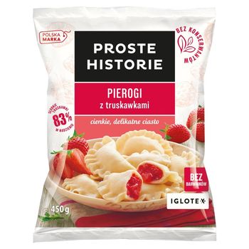 Proste Historie Pierogi z truskawkami 450 g