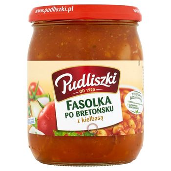 Pudliszki Fasolka po bretońsku z kiełbasą 500 g