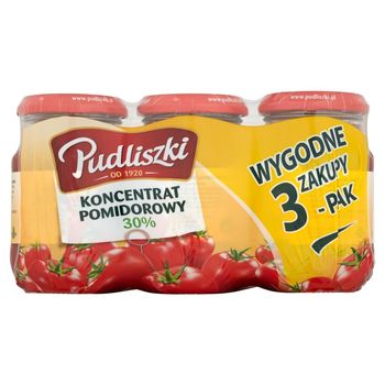 Pudliszki Koncentrat pomidorowy 30% 3 x 200 g
