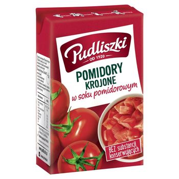 Pudliszki Pomidory krojone w soku pomidorowym 390 g