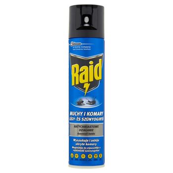 Raid Aerozol przeciw muchom komarom osom i innym owadom latającym 400 ml