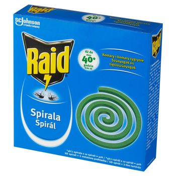 Raid Spirala owadobójcza przeciw komarom 115 g (10 x 11,5 g)