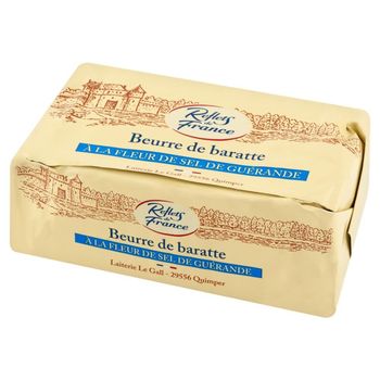 Reflets de France Beurre de Baratte Masło z dodatkiem kwiatów soli 250 g
