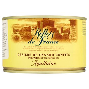 Reflets de France Confit z kaczych żołądków przyrządzony w Akwitanii 410 g