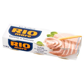 Rio Mare Tuńczyk w sosie własnym 3 x 80 g