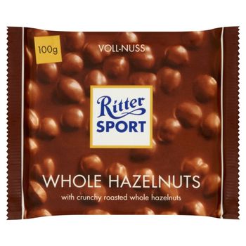 Ritter Sport Czekolada mleczna z całymi orzechami laskowymi 100 g